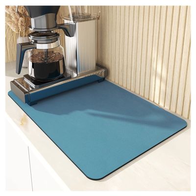 2023 New Kitchen Super Absorbent Draining Mat, Coffee Maker Mat For Countertops Under Coffee Bar Mats Espresso Machine Mat, Dish Drying Mats For Kitchen Counter Rubber Absorbent Draining Mat Pad
