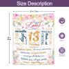 Ruvinzo 13 Year Old Girl Gift Ideas, Gifts for 13 Year Old Girl, 13th Birthday Gifts for Girls, Teen Girls Age 13 Birthday Gift Ideas, Best Bday Blanket 60 x 50 view 3