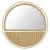 47th & Main Boho Mirror Round Woven Hanging Mirror for Wall Dcor, 20" Dia, Natural Seagrass view 1