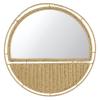 47th & Main Boho Mirror Round Woven Hanging Mirror for Wall Dcor, 20" Dia, Natural Seagrass view 2