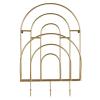 47th & Main Rainbow Metal 3-Hook Wall Shelf, 11" L x 2.25" W x 17" H, Rainbow view 2
