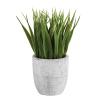 47th & Main Artificial Plant Indoor Faux Plant in Pot, 6.5-Inches High, Grass/Cement view 1
