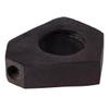 47th & Main Modern Candle Holder Terra Cotta Tealight Candleholder, 3.5" L x 4" W x 1" H, Black Slab view 1