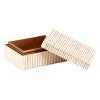 47th & Main Inlaid Bone Decorative Keepsake Box Home Dcor for Table, 5" L x 2" W x 4" H, White Stripe view 3