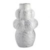 47th & Main Modern Flower Vase | Ceramic Bubble Vase for Home Dcor, Large, White view 1
