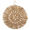 47th & Main Boho Dcor Coastal Shell Wall Dcor, 14" Diameter, Natural view 1