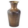 47th & Main Rustic Flower Vase | Distressed Metal Vase for Home Dcor, Large, Brown view 2