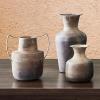 47th & Main Rustic Flower Vase | Distressed Metal Vase for Home Dcor, Large, Brown view 3