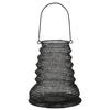 47th & Main Folding Hurricane Lantern Metal Candle Holder, Large, Black view 1