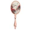 Beavorty Retro Handheld Makeup Mirror Portable 7.75 Inch Double-Sided Compact Mirror with Ergonomic Handle Lightweight for Travel Home Use view 1