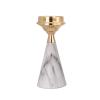 KANDUO Candle Holders Decorative Candelabra, Imitation Marble Wrought Candlesticks Holder, Modern Candlestick Decoration for Table Centerpiece Decor (Size : A) view 1