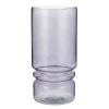 47th & Main Retro Flower Vase | Transparent Glass Bubble Vase for Home Dcor, 11" Tall, Smoke view 1