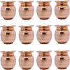 OMG Deals India Traditional Copper Pure Lota Kalash Pot Hindu Pooja Puaj Prayer for worship wedding mandir temples (12 Pieces) view 1