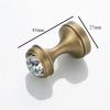 ZAANHA Brass Single Towel Robe Hook, Diamond Hanging Clothes Hat Wall Hooks Heavy Duty Wall Mounted Coat Rack (Size : Brass) view 3