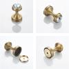 ZAANHA Brass Single Towel Robe Hook, Diamond Hanging Clothes Hat Wall Hooks Heavy Duty Wall Mounted Coat Rack (Size : Brass) view 4
