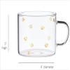 Santa Barbara Design Studio Large Mug Sippin' Pretty Glass Coffee Cup, 16-Ounce, Gold Floral view 2