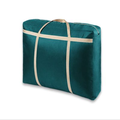 LUXUCURE Large Capacity Storage Bag Folding Luggage Organizer Bag Thickening Oxford Cloth Travel Duffel Bags,Sturdy Moving House Storage Bag (Color : Green, Size : 230L)