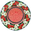 Polmedia Polish Pottery Pasta Bowl 9-inch UNIKAT - Polish Summer Pattern Handmade in Boleslawiec Poland by Ceramika Artystyczna + Certificate of Authenticity view 1