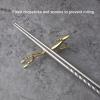 4Pcs Chopstick Rest Reusable Spoons Stand Gold Dessert Spoon Holder Kitchen Tools Chopstick and Spoon Rest Cute Animal Design Holder Coffee Stirrers Holder for Spoon Fork(Deer) view 2