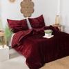 Velvet Duvet Cover Boho Bedding Comforter Cover King, Queen Bedding Soft Breathable Ideal for Gift 3 Pieces Set by Cotton X (Black, Full 80-90 inches) view 2