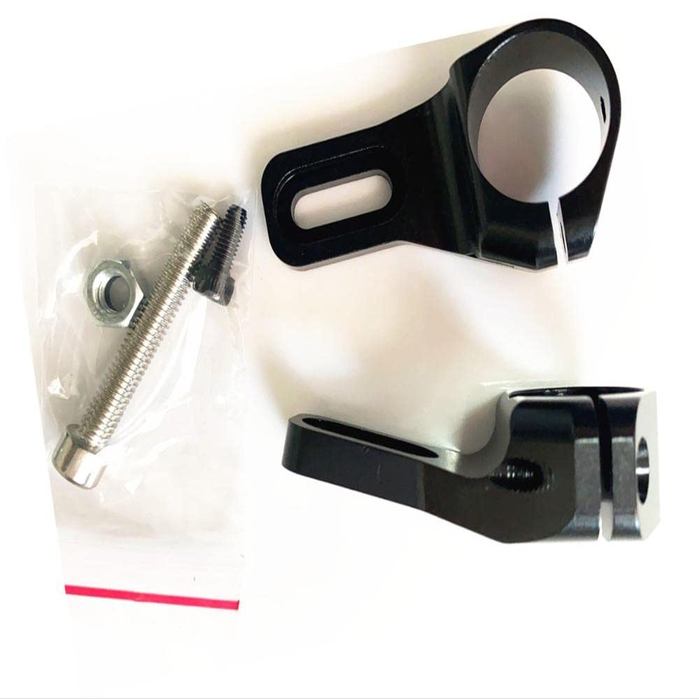 2PC Tripod Medicine Box Fixing Piece Aluminum Alloy Fixing Piece Extension 20mm/25MM - (Color: 2PC 25mm Black)