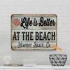 Custom Beach Sign Life is Better At The Beach Wall Art Seaside Beach Dcor Personalized Your Text Here Souvenir 108122002013 view 2