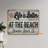 Custom Beach Sign Life is Better At The Beach Wall Art Seaside Beach Dcor Personalized Your Text Here Souvenir 108122002013 view 3
