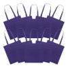 DISCOUNT PROMOS Reusable Cloth Fabric Grocery Tote Bags - 10 Pack - Gift Bags - Purple view 1
