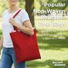 DISCOUNT PROMOS Reusable Cloth Fabric Grocery Tote Bags - 10 Pack - Gift Bags - Red view 4