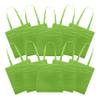 DISCOUNT PROMOS Reusable Cloth Fabric Grocery Tote Bags - 10 Pack - Gift Bags - Lime Green view 1