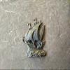Sailboat resin applique, boat moulding, furniture appliques, little frigate onlay, sea mouldings (black) view 4