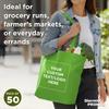 DISCOUNT PROMOS Custom Reusable Cloth Fabric Grocery Tote Bags - 10 Pack - Personalized Logo, Text - Gift Bags - Lime Green view 3