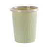 HIHELO Trash Bin Trash Can,Waste Bins with Clamping Ring Kitchen Bedroom Lidless Plastic Paper Basket Kitchen Rubbish Round Paper Garbage Can Pink Green Blue Kitchen Trash Can (Color : L Green) view 1