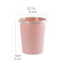 HIHELO Trash Bin Trash Can,Waste Bins with Clamping Ring Kitchen Bedroom Lidless Plastic Paper Basket Kitchen Rubbish Round Paper Garbage Can Pink Green Blue Kitchen Trash Can (Color : L Green) view 2