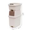 Kitchen Garbage Can Kitchen Sorting Trash Bin Dry Wet Separation Trash Can Large Capacity Flip Trash Can Bathroom Household Combination Trash Can Wastebasket view 2