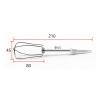 2Pcs Blender Whisk mixer Egg Beater for Bosch MFQ3010 MFQ3020 MFQ4020 MFQ4075 MFQ4730 MFQ3532 MFQ4835 MFQ3550 MFQ3533 Parts view 4