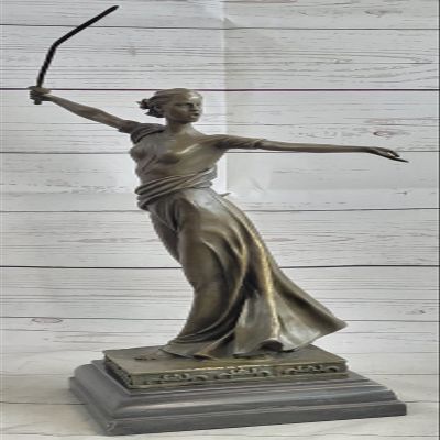EUROPEAN BRONZE Bronze Statue of Athena Greek Goddess of Wisdom,Strength,Protector of City Athen Artwork Gift Handmade