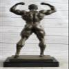 EUROPEAN BRONZE Nude Muscular Man Bronze Sculpture Statue Figurine Art Deco Famous Artist Figure Artwork Gift Handmade view 3
