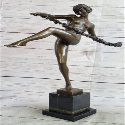 EUROPEAN BRONZE Thyrsus Sexy Dancer Art Nouvea Hand Made Bronze Masterpiece Museum Quality Work Artwork Gift Handmade