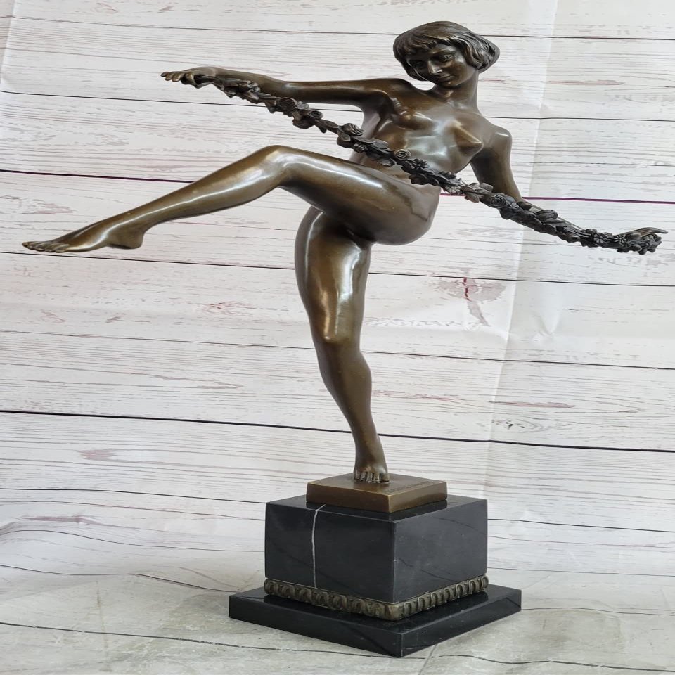 EUROPEAN BRONZE Thyrsus Sexy Dancer Art Nouvea Hand Made Bronze Masterpiece Museum Quality Work Artwork Gift Handmade