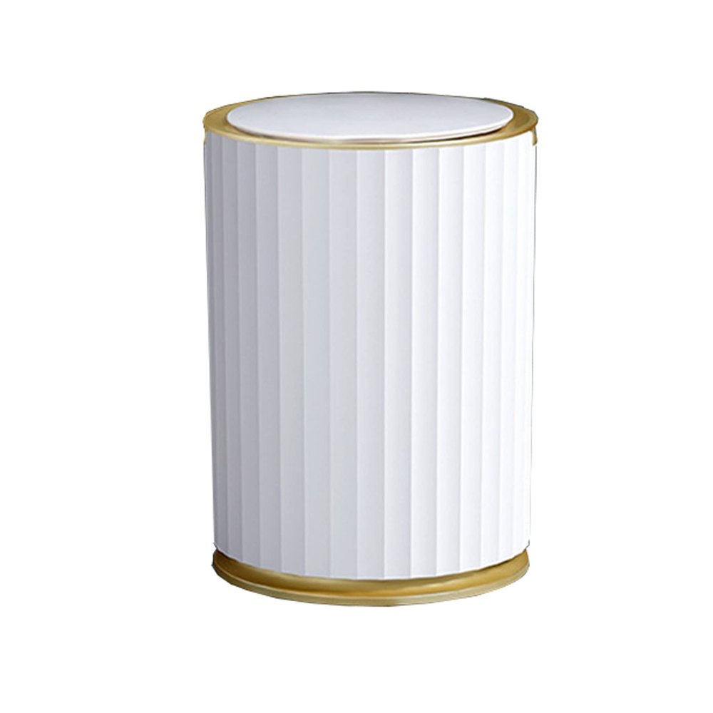 BONAD Kitchen Garbage Can Trash Can,Sensor Trash Can Large Capacity Round Leucorrhea Golden Bathroom Trash Can Kitchen Automatic Induction Garbage Bin with Lid Wastebasket