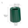 HIHELO Trash Bin Trash Can,Modern Light Luxury Trash Can Household Garbage Can Without Cover Creative Large Capacity Wastebasket Recycling Bin Large 5 Colors Kitchen Trash Can (Color : 1) view 2