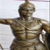 EUROPEAN BRONZE Signed Gotz Pure Bronze Greece Warrior Achilles Nude Male Warrior Deal Artwork Gift Handmade view 4