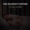 100% Blackout Shield Linen Blackout Curtains for Bedroom 72 Inches Long, Back Tab/Rod Pocket Living Room Drapes, Thermal Insulated Blackout Curtains 2 Panels Set, 50" W x 72" L, Beige view 2