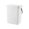 HIHELO Trash Bin Compost Bin for Kitchen Counter Hanging Small Trash Can with Lid Under Sink Kitchen Home Rubbish Bin Kitchen Cabinet Door Recycle Bin 4 Colors Kitchen Trash Can (Color : Gold) view 1