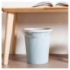 HIHELO Trash Bin Trash Can,Waste Bins with Clamping Ring Kitchen Bedroom Lidless Plastic Paper Basket Kitchen Rubbish Round Paper Garbage Can Pink Green Blue Kitchen Trash Can (Color : L Pink) view 4