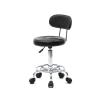 YEMELI Round Stool Ha Ha Feet Rotation Bar Stool Round Shape Adjustable Salon Stool with Back and Line Modern Pub Kitchen Counter Height Bar stools view 3