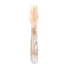 1pcs Caviar Spoons Shell Spoon,Resin Spoon Fork Ice Cream Dessert Spoon Shell Spoon Stirring Spoons for Kitchen Tool(A Fork) view 3