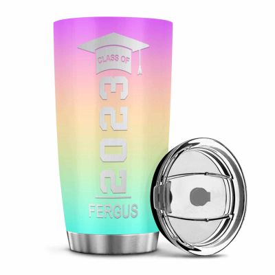 Custom Graduation Stainless Steel Insulated Travel Mug with Name, Personalized Stainless Steel Insulated Unique Tumbler Mug Gift for Graduation