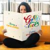 Tiamon Giant Birthday Card 25 x 16in,Guest Book Alternative, Good Luck view 4